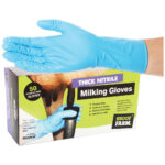 MILKING GLOVES THICK NITRILE XL