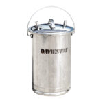 DAVIESWAY SS TEST BUCKET, 25 LITRE, 19MM DOMED