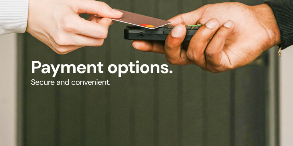 Choose from a range of secure and convenient payment options with Dairy Direct.